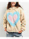 A.LAB Lydia Teddy Heart White & Blurple Sherpa Zip Hoodie - Thumbnail image 1 of 5