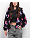A.LAB Lydia Twin Teddy Black Zip Hoodie - Thumbnail image 3 of 4