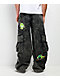 A.LAB Mega Rave Black Wash Corduroy Cargo Pants - Thumbnail image 2 of 7