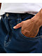 A.LAB Mega Rave Dark Blue Denim Skate Shorts - Thumbnail image 7 of 9