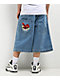 A.LAB Mega Shant Pixel Denim Shorts - Thumbnail image 1 of 5
