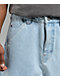 A.LAB Mega Star Light Blue Wash Denim Shorts - Thumbnail image 3 of 6