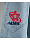 A.LAB Mega Star Light Blue Wash Denim Shorts - Thumbnail image 6 of 6
