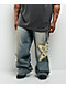 A.LAB Mega Star Patch Medium Blue Wash Jeans - Thumbnail image 3 of 9
