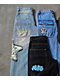 A.LAB Mega Star Patch Medium Blue Wash Jeans - Thumbnail image 10 of 10