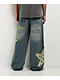 A.LAB Mega Star Patch Medium Blue Wash Jeans - Thumbnail image 2 of 9