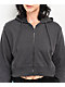 A.LAB Meltdown Charcoal Crop Zip Hoodie - Thumbnail image 3 of 3