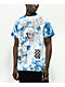 A.LAB Never Grow Up Blue & White Tie Dye T-Shirt - Thumbnail image 1 of 3