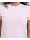 A.LAB Nikki Star Cutout Pink Crop T-Shirt - Thumbnail image 2 of 3