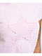 A.LAB Nikki Star Cutout Pink Crop T-Shirt - Thumbnail image 3 of 3