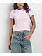 A.LAB Nikki Star Cutout Pink Crop T-Shirt - Thumbnail image 1 of 3