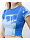 A.LAB Nikole Blue Tie Dye Crop T-Shirt - Thumbnail image 3 of 3