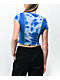 A.LAB Nikole Blue Tie Dye Crop T-Shirt - Thumbnail image 2 of 3