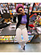 A.LAB Nikole Purple Crop T-Shirt - Thumbnail image 3 of 3