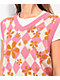 A.LAB Noire Pink Crop Sweater Vest - Thumbnail image 3 of 5