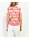 A.LAB Noire Pink Crop Sweater Vest - Thumbnail image 2 of 5