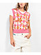 A.LAB Noire Pink Crop Sweater Vest - Thumbnail image 1 of 5