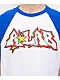 A.LAB Pixel White & Blue Raglan T-Shirt - Thumbnail image 3 of 4