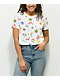 A.LAB Quinnie Doodle White Crop T-Shirt - Thumbnail image 1 of 3