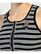 A.LAB Roscoe Black & White Stripe Button Up Crop Tank Top - Thumbnail image 3 of 3