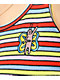 A.LAB Roscoe Red, Green & Purple Stripe Button Up Crop Tank Top - Thumbnail image 5 of 6