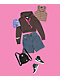 A.LAB Roscoe Red, Green & Purple Stripe Button Up Crop Tank Top - Thumbnail image 6 of 6