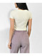 A.LAB Serina Happy Tan Crop T-Shirt - Thumbnail image 2 of 3