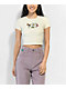 A.LAB Serina Happy Tan Crop T-Shirt - Thumbnail image 1 of 3