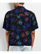 A.LAB Skip Floral Black Short Sleeve Button Up Shirt - Thumbnail image 2 of 3