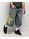 A.LAB Star Blue Wash Mega Rave Shorts - Thumbnail image 6 of 6