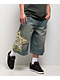A.LAB Star Blue Wash Mega Rave Shorts - Thumbnail image 1 of 6