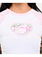 A.LAB Tammie Pink & White Raglan Crop T-Shirt - Thumbnail image 3 of 3