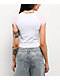 A.LAB Tammie Pink & White Raglan Crop T-Shirt - Thumbnail image 2 of 3