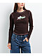 A.LAB Thea Brown Thermal Long Sleeve T-Shirt - Thumbnail image 1 of 2
