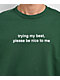 A.LAB Trying My Best Green T-Shirt - Thumbnail image 2 of 2