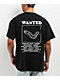 A.LAB Wanted Worm Black T-Shirt - Thumbnail image 1 of 3