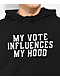 AIE My Vote Influences Black Hoodie - Thumbnail image 3 of 3
