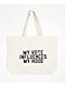 AIE My Vote Influences My Hood Natural Tote Bag - Thumbnail image 1 of 2