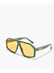 AIRE x Von Dutch Disgraced Washed Green Sunglasses - Thumbnail image 1 of 2