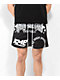 AMP Star Print Black Mesh Shorts - Thumbnail image 2 of 4
