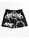 AMP Star Print Black Mesh Shorts - Thumbnail image 1 of 4