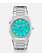 AURA Date 003 Steel & Turquoise Analog Watch - Thumbnail image 1 of 3