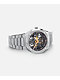 AURA Skeleton 002 Steel Frost Analog Watch - Thumbnail image 6 of 7