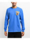 Adam Bomb Flaming Adam Blue Long Sleeve T-Shirt  - Thumbnail image 2 of 3