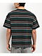 Adam Bomb Logo Striped Green Knit Boxy T-Shirt - Thumbnail image 2 of 3