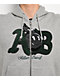 Adam Bomb Mascot Chenille Grey Zip Hoodie - Thumbnail image 3 of 7