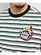 Adam Bomb Signage Striped White T-Shirt - Thumbnail image 3 of 3