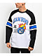 Adam Bomb Speed Bomb White & Black Long Sleeve Raglan T-Shirt - Thumbnail image 1 of 4