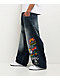 Adam Bomb Variety Patch Blue Wash Baggy Jeans - Thumbnail image 7 of 8