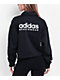 Adidas All SZN Black Crop Polo Sweatshirt - Thumbnail image 4 of 4